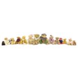 Selection of collectable miniature teddy bears including Bears by Naomi, Susan Jane and Ginger Tea