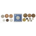 Selection of Guernsey copper coinage to include boxed Isle of Man millennium fifty pence piece and
