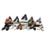 Eleven pairs of as new ladies shoes, sizes 6 - 10, including Dr Keller, Rohde and Scholl