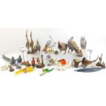 Selection of Easy Care birds including wooden and straw examples, Leonardo Collection and wooden