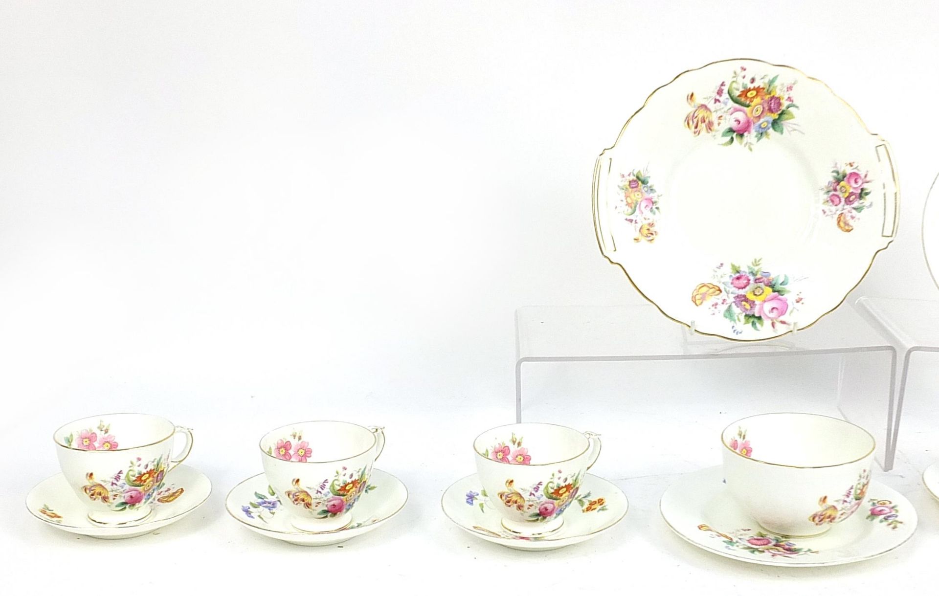 George Jones Crescent June Time floral teaware - Image 2 of 3