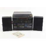 Vintage Nikkai midi system with cassette player and turntable model TLG-9000