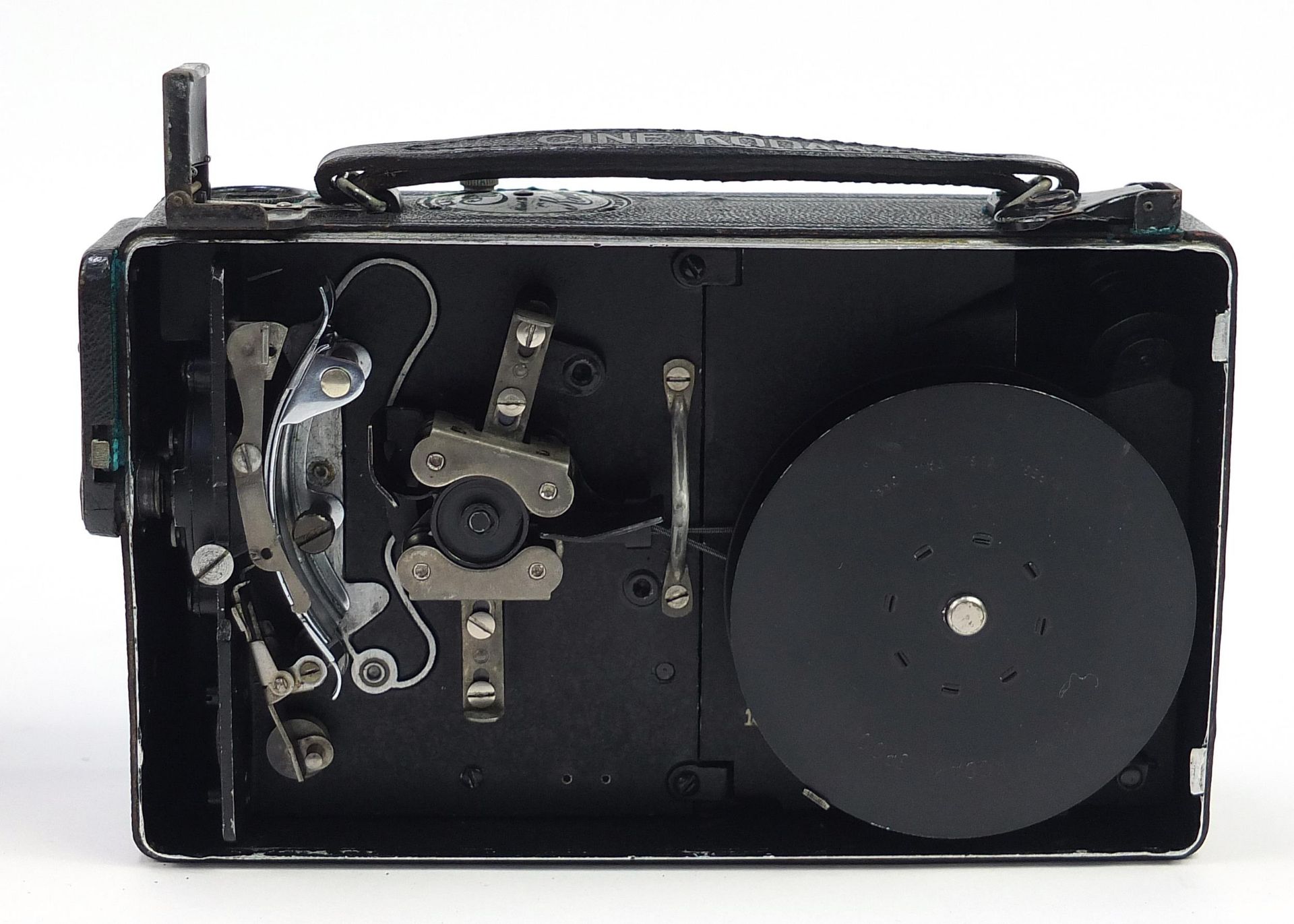 Vintage Kodak cine camera model B with .3.5 lens and leather case - Image 2 of 4