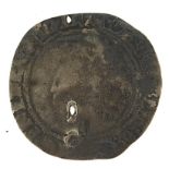 Hammered silver shilling, possibly Elizabeth I