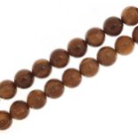 Turkish Islamic Tesbih prayer beads, 165cm in length