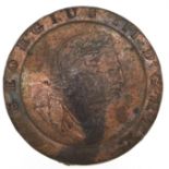 George III 1797 Cartwheel penny trinket box, 4cm in diameter