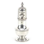 Mappin Brothers, Victorian silver baluster shaped caster, Sheffield 1900, 12.5cm high, 109.8g