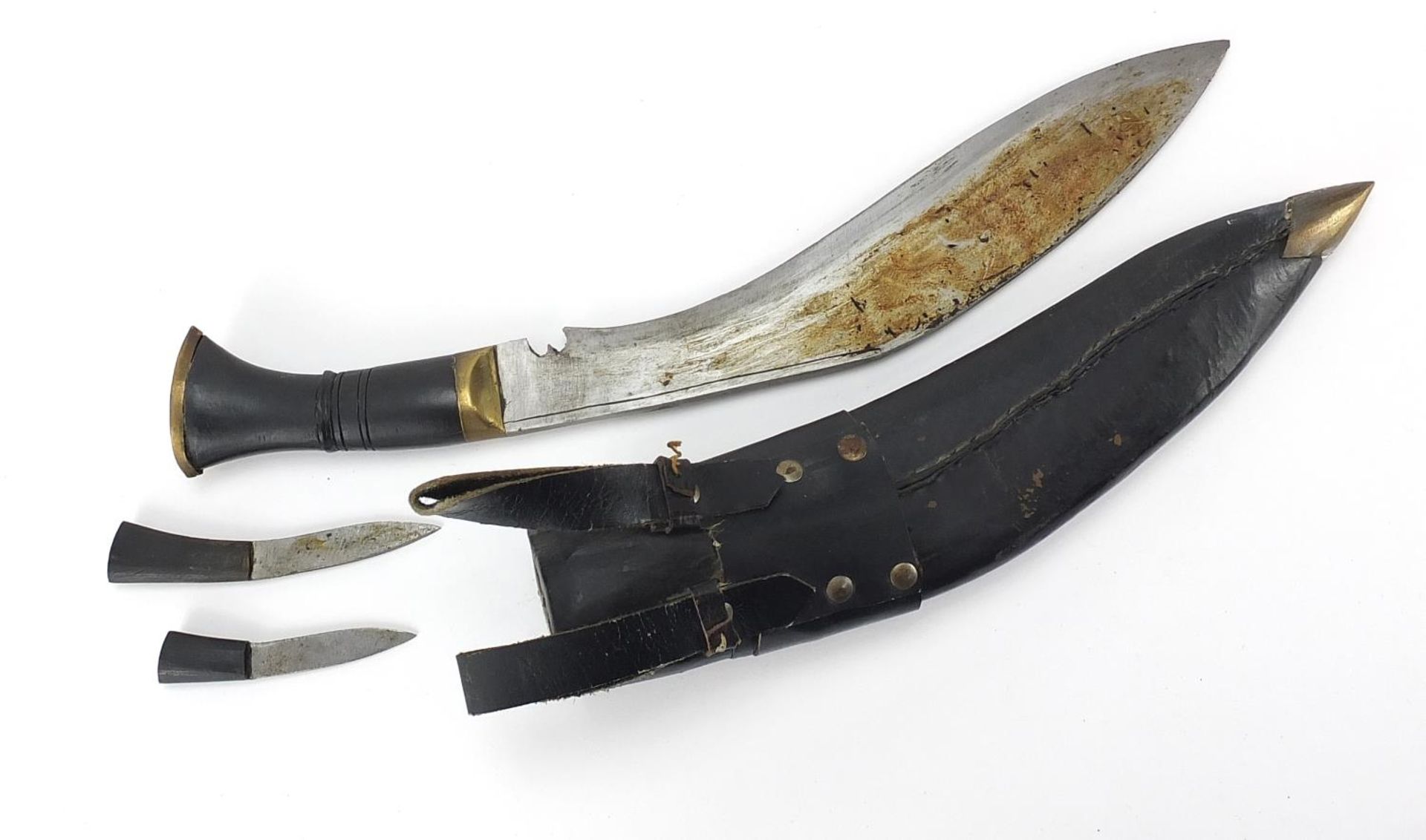 Gurkhas kukri knife with leather sheath, 42cm in length - Image 2 of 2