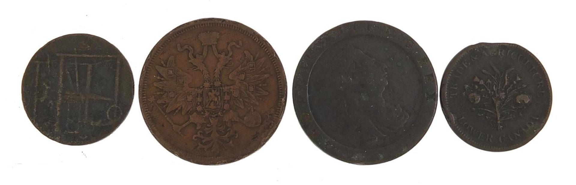 Antique coinage including a 1797 halfpenny - Image 2 of 2