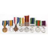 Victorian British military and later eight medal group relating to Private W Newport of the Royal