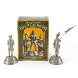 Two Charles Stadden pewter military figures, one with box, the largest 13cm high