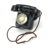 Vintage Siemens bakelite wall telephone, 19.5cm high