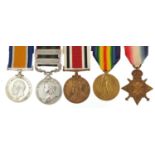 Victorian and later British military five medal group relating to Sergeant T W Lambourne 2nd