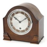 Bentima mantle clock with Westminster chime, 23cm high