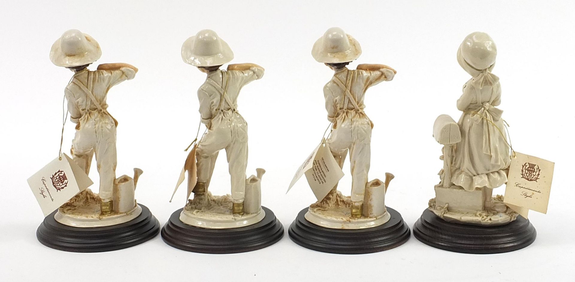 Set of four Capodimonte style Ceramia Collection figures, 23.5cm high - Image 2 of 5