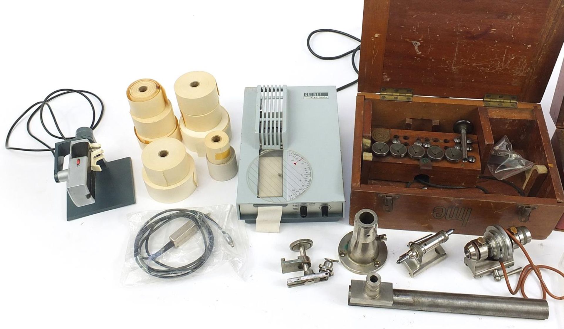 Vintage tools including an IME545 lathe and Greiner electronic timing machine - Bild 2 aus 3