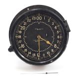 Chelsea Clock Co, American Navy interest bakelite wall clock with Arabic numerals, plaque to the