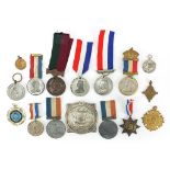 Commemorative and other medallions and medals including Queen Elizabeth 60 Years