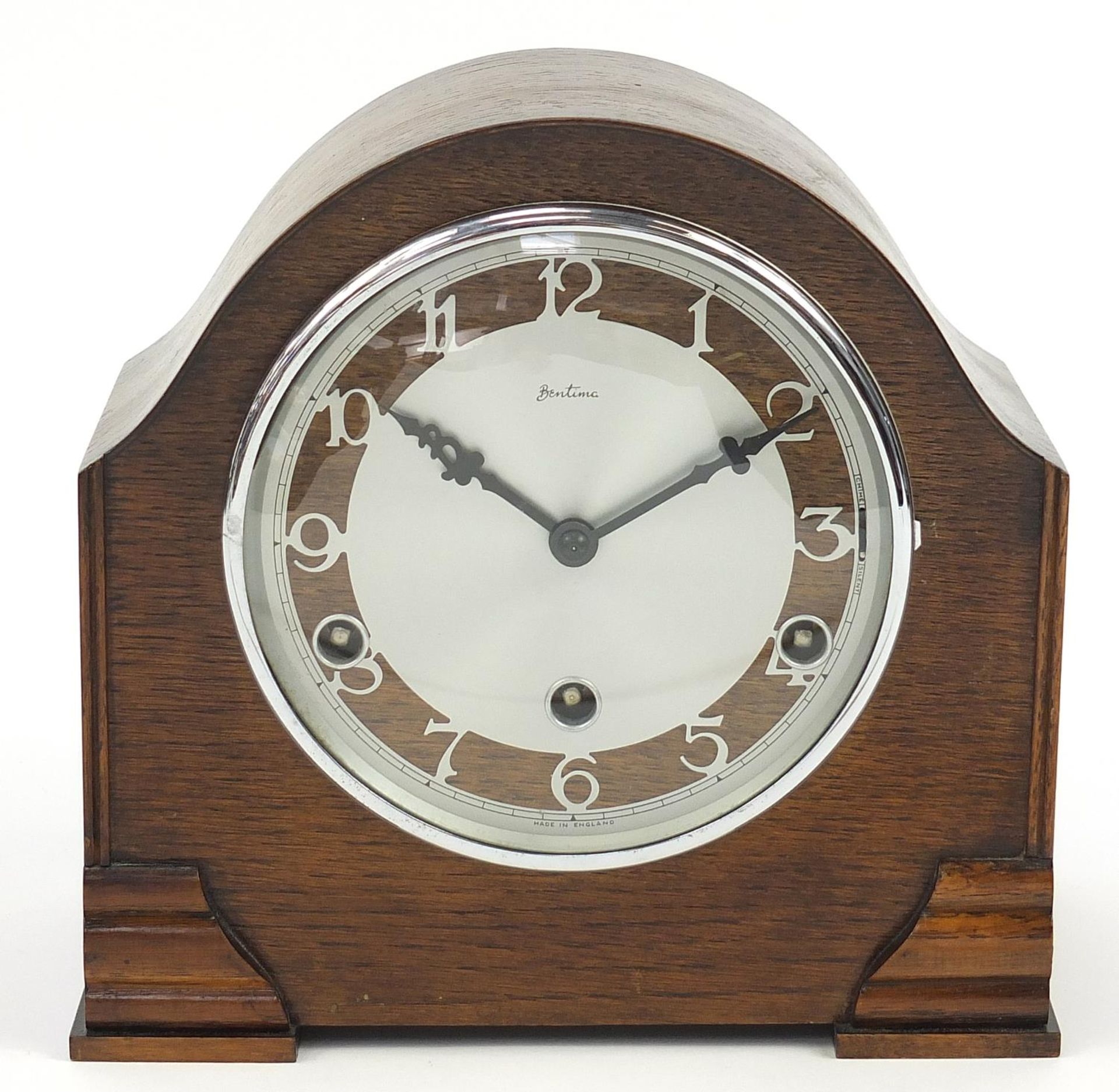 Bentima mantle clock with Westminster chime, 23cm high - Image 2 of 4