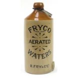 Fryco Waters advertising stoneware flagon, 46cm high