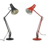 Two vintage metal Anglepoise lamps, 84cm high