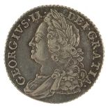George II 1758 shilling