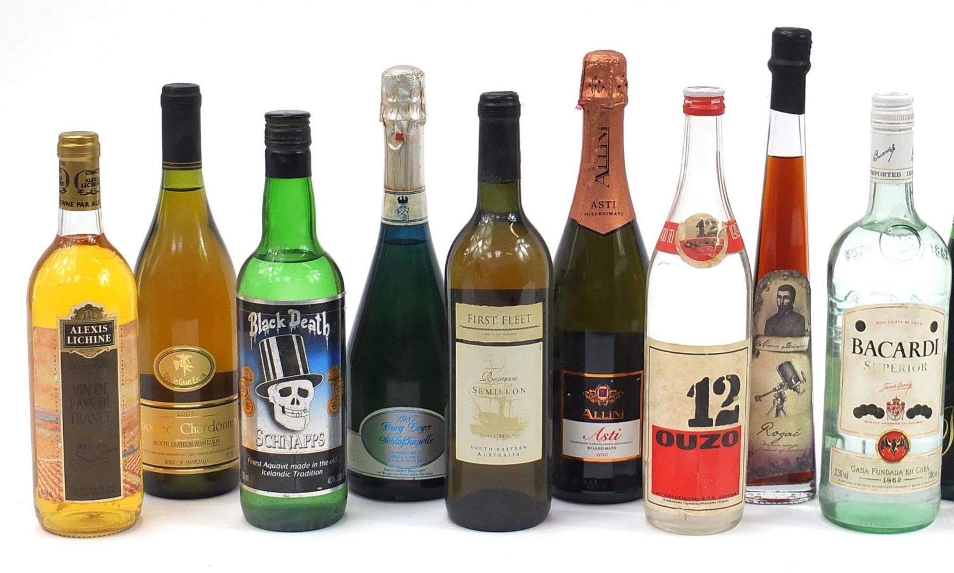 Fifteen bottles of alcohol including Colimonts Chardonnay, Bacardi and wooded Chardonnay - Image 2 of 3