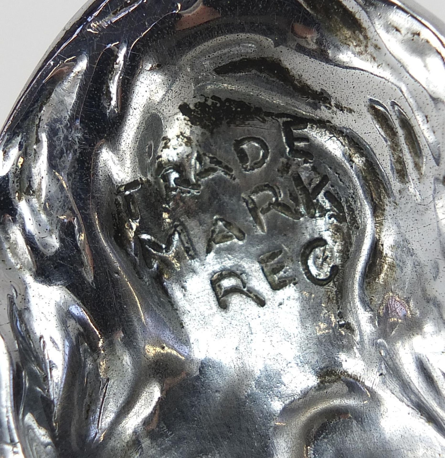 1930's motoring interest chrome plated Spirit of Ecstasy Phantom car mascot raised on a later - Image 4 of 5