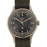 Smiths, British military issue gentlemen's manual wristwatch engraved WI0/6645-99-961-4045 0919/
