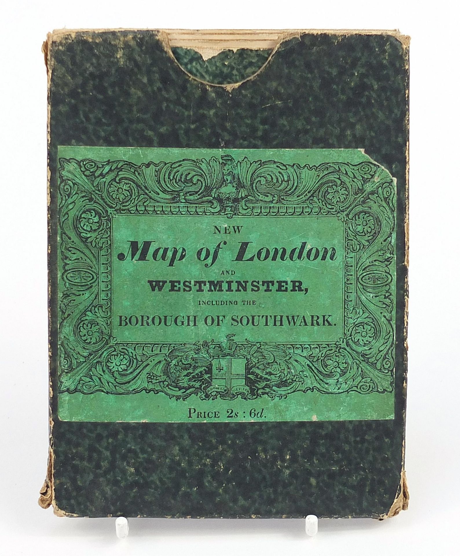 19th century canvas backed folding map of London & Westminster, published London TT & J Tegg, the - Image 4 of 4