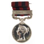 Victorian British military India General Service medal with Hazara 1888 bar awarded to LTJ.S.