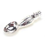 Novelty silver plated penguin ice cream scoop