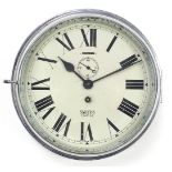 Smiths Empire ship's bulk head design wall clock with subsidiary dial, 26cm in diameter