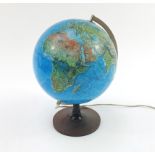 Danish Scan-Globe table globe lamp, 41cm high