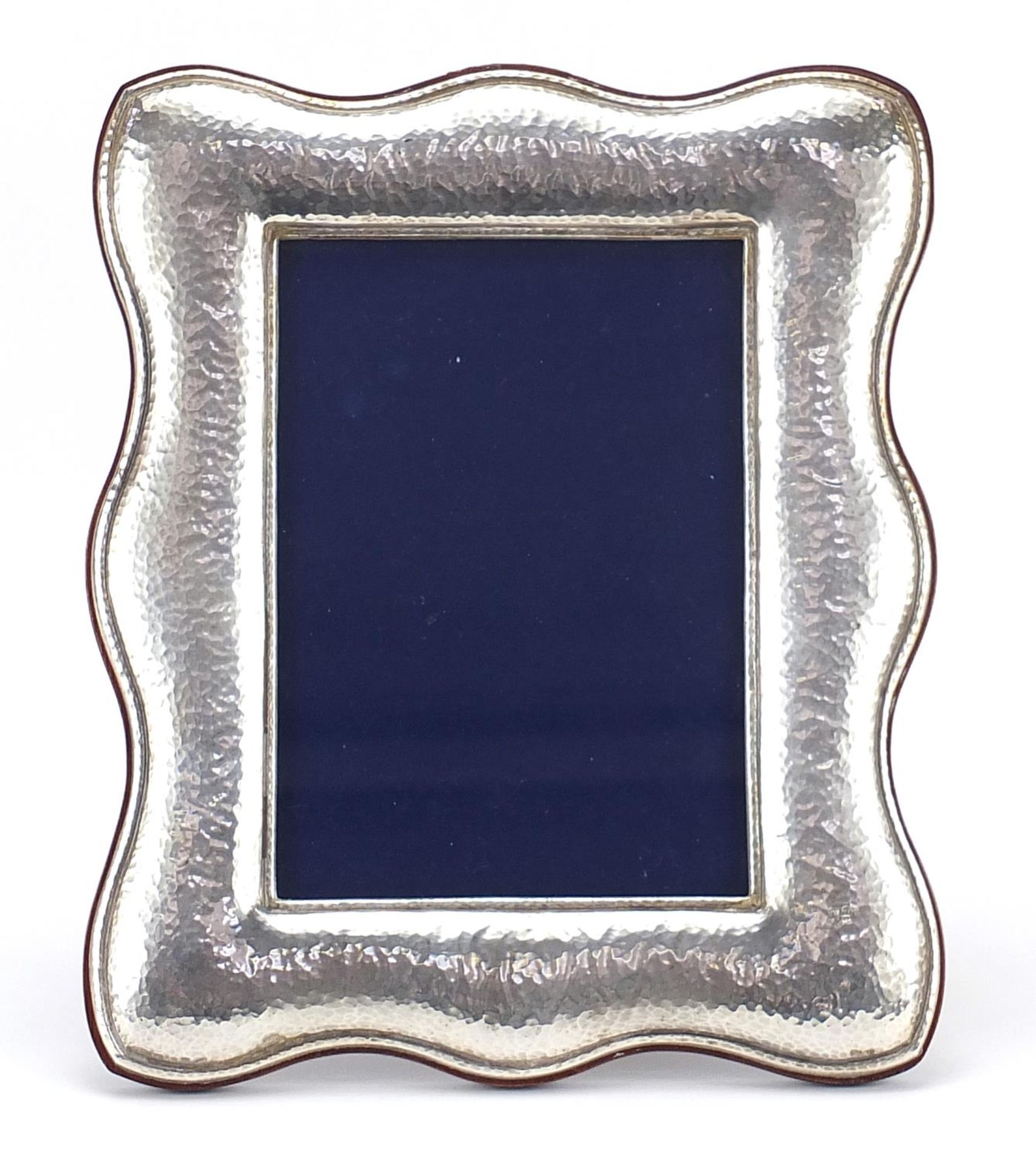 Large 950 silver easel photo frame, 28cm x 23cm