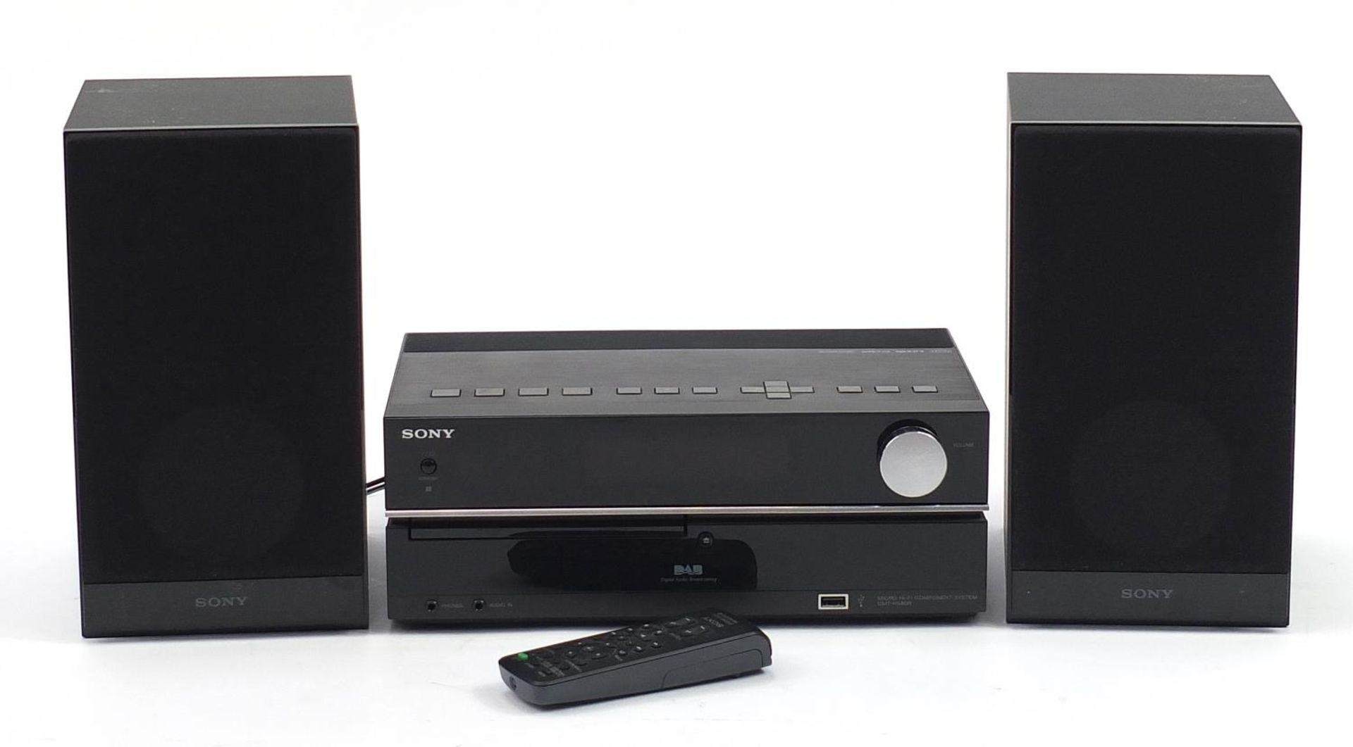 Sony Micro HiFi component system with speakers and box, model CMT-HX80R