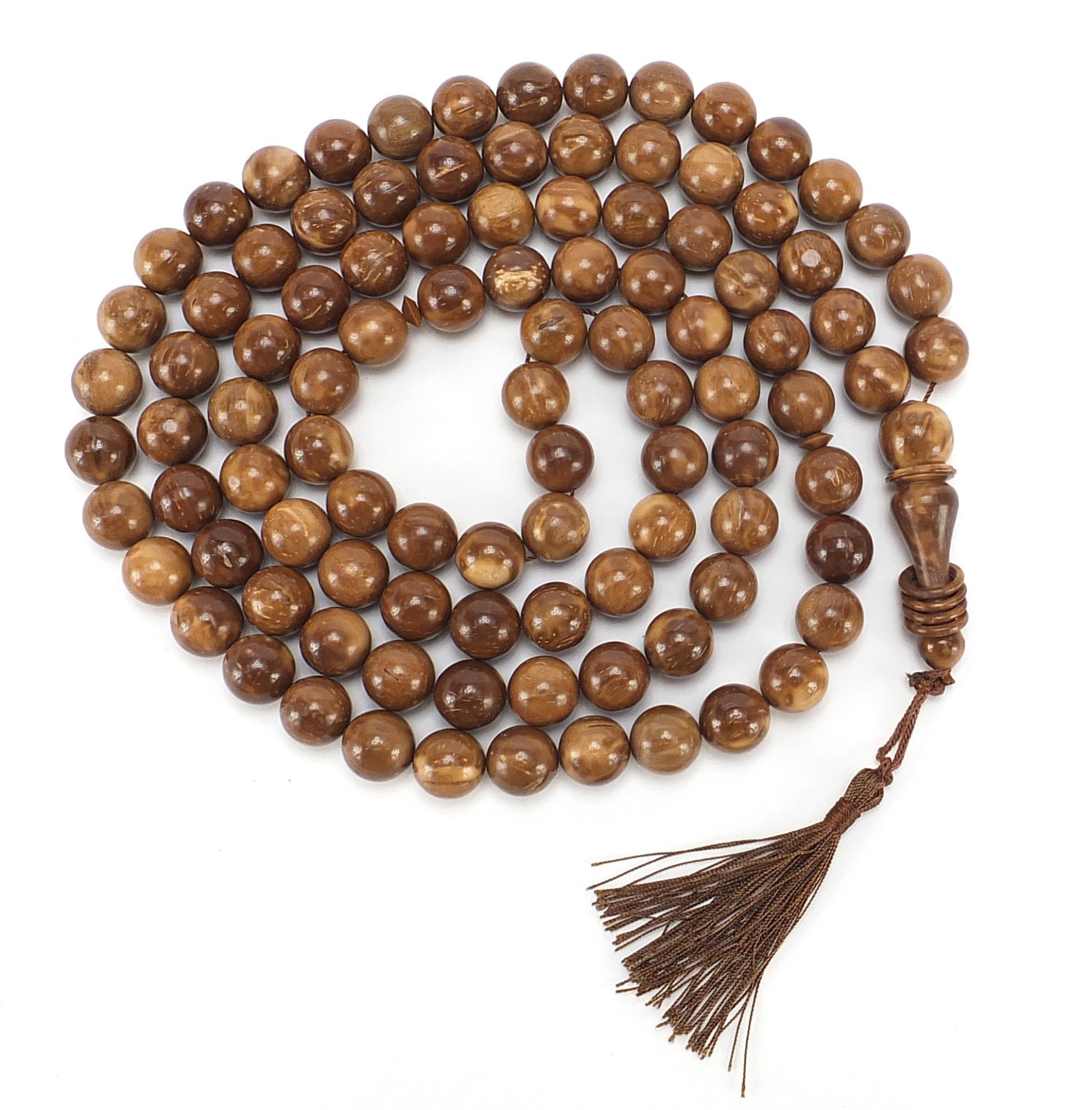 Turkish Islamic Tesbih prayer beads, 165cm in length - Image 2 of 2