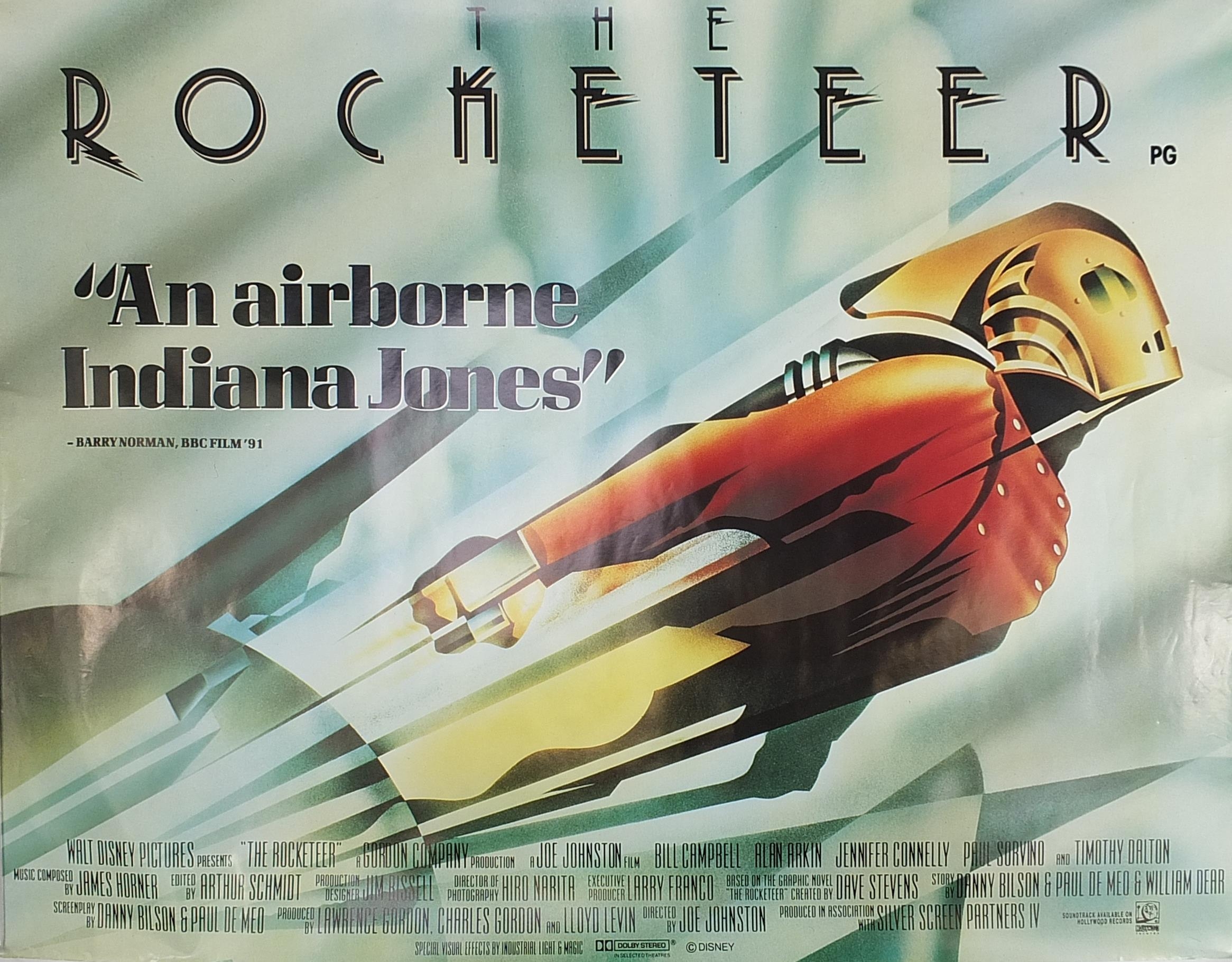 1991 The Rocketeer film poster, 101cm x 76cm