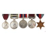 British military five medal group relating to Warrant Officer R Froude of the Royal Sussex