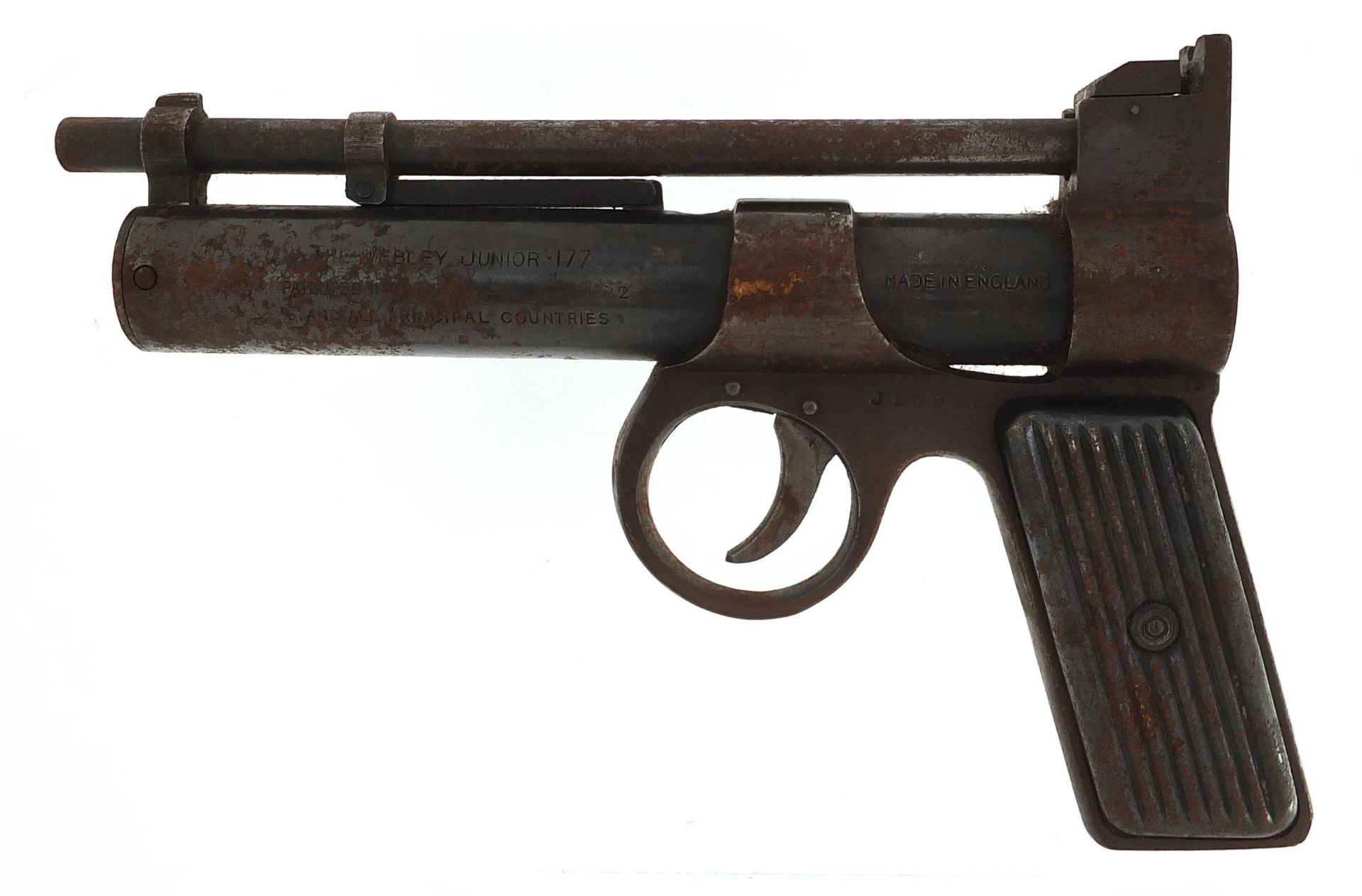 Vintage Webley Junior .177 air pistol by Webley & Scott impressed J10922