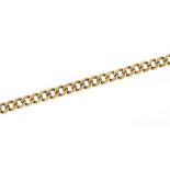 14ct gold curb link bracelet, 19cm in length, 20.7g