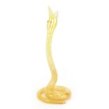 Bimini, Murano serpent design glass flower vase, 20cm high