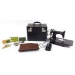 Singer electric sewing machine model 222K with case