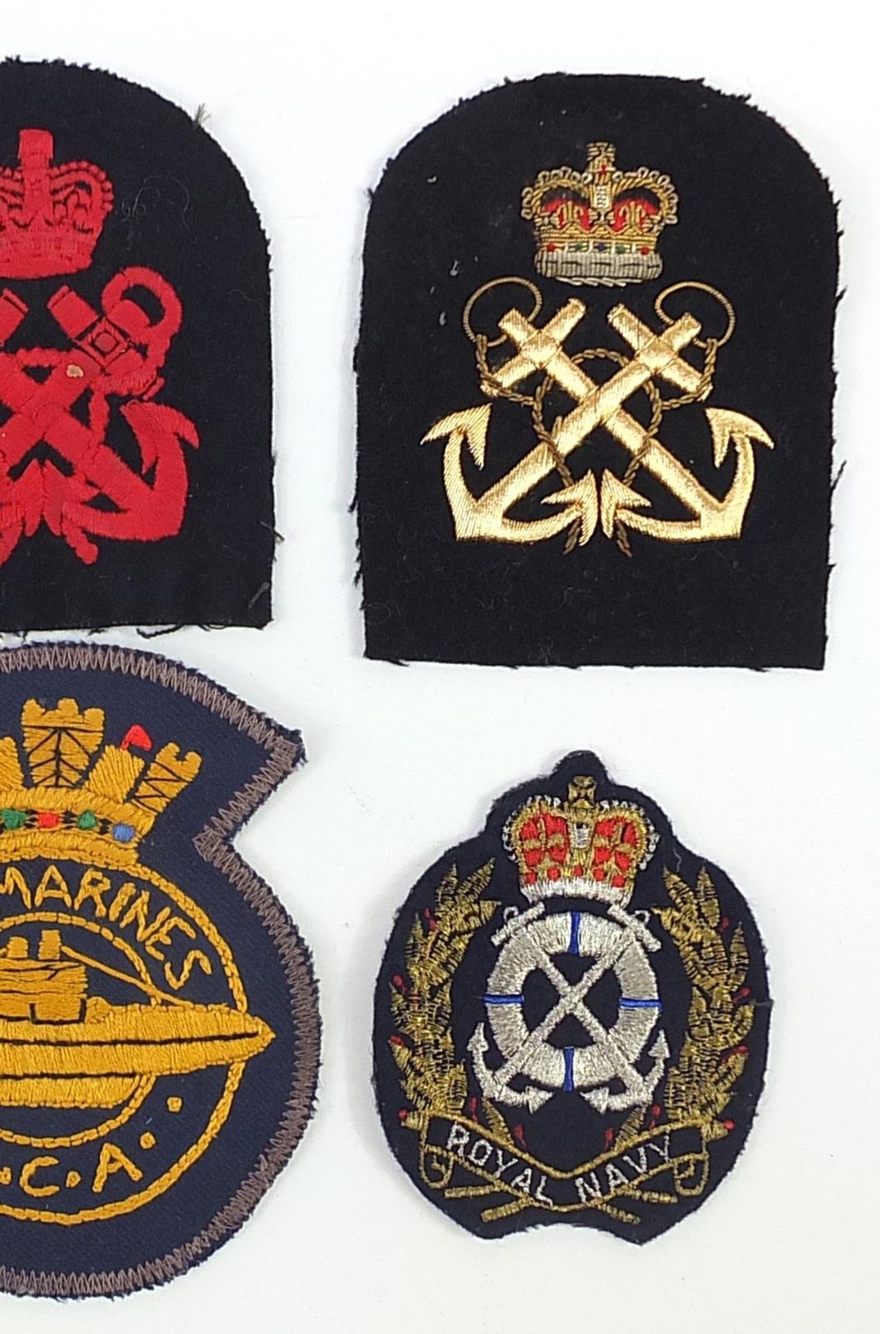 Six military interest cloth badges including Submarines O C A - Image 3 of 3