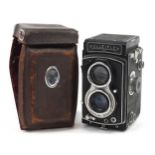 Franke & Heidecke Rolleiflex Compur Rapid camera with part case, serial number 805O29