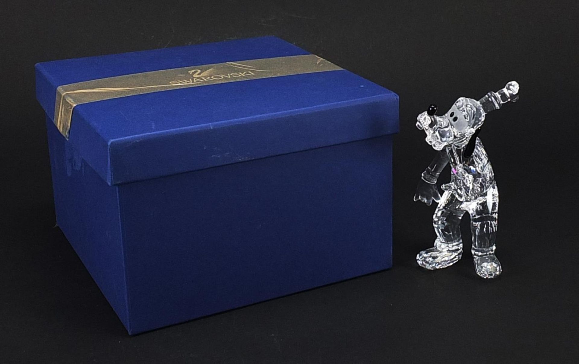 Swarovski Crystal Goofy Disney figure with box, 15cm high