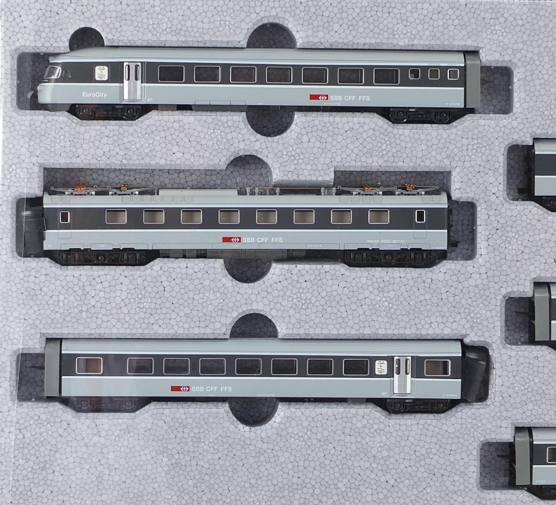 Kato N gauge model railway SBB CFF FFS RABe Euro City 6 - TLG set with box - Image 2 of 3