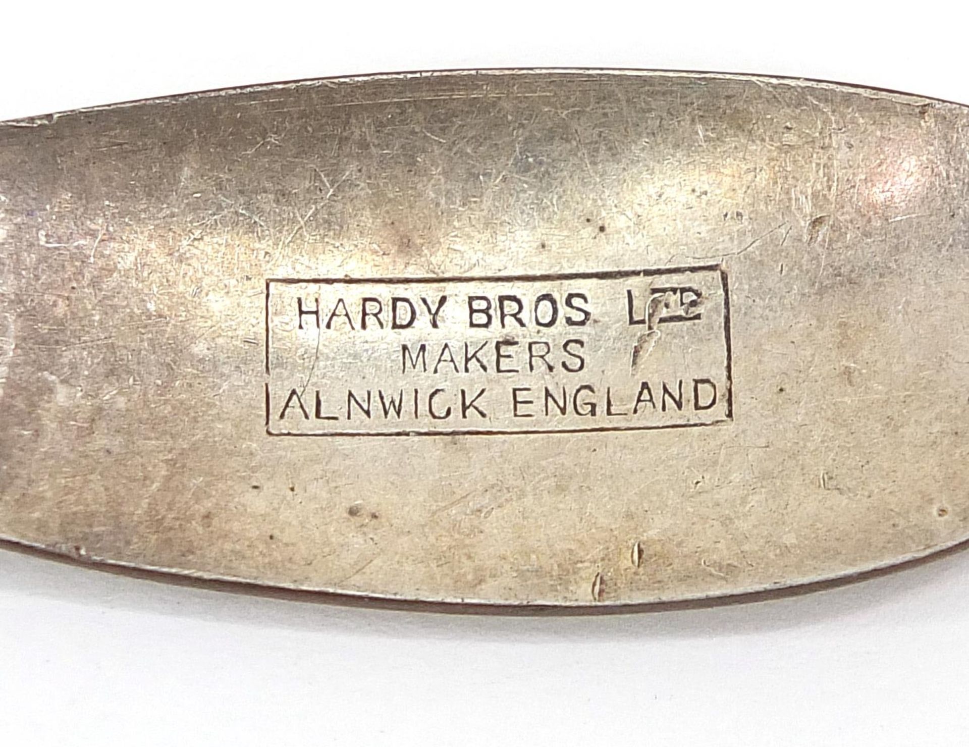 Three vintage Hardy Bros metal fishing lures/spoons, the largest 12.5cm in length - Image 3 of 3