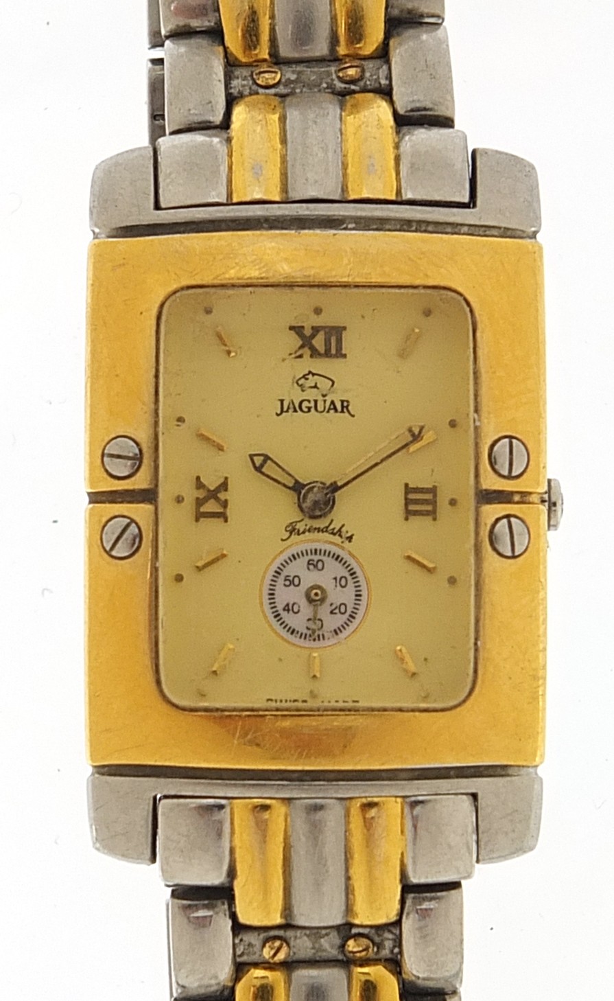 Jaguar, ladies wristwatch with subsidiary dial, the case numbered J-286, 20mm wide