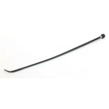 Swaine & Adney riding crop with silver mount, R A London 1982, 67cm in length